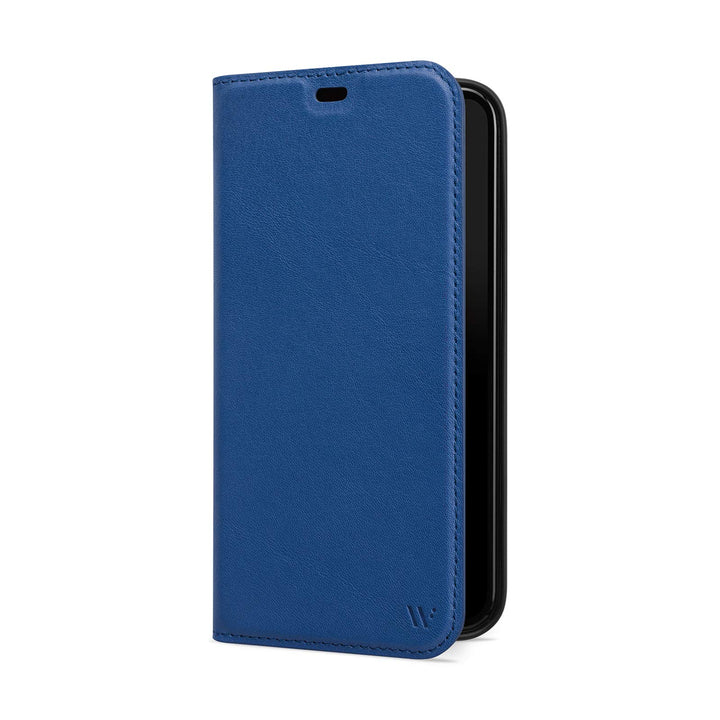 WIIUKA Hülle für iPhone 12 Pro Max Lederhülle, Deutsches Premium Leder, mit Kartenfach, extra Dünn,