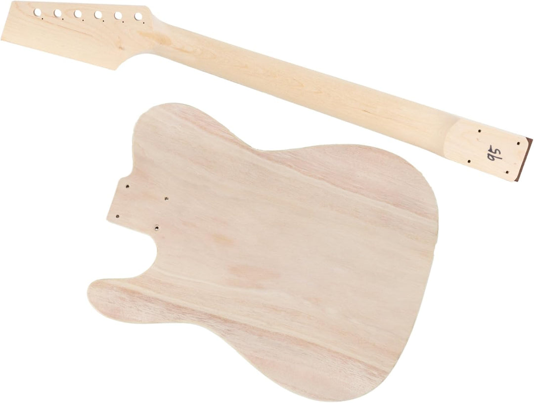 Rocktile DIY TL Bausatz E-Gitarre -"Do-it-yourself" Bausatz TL-Style - Korpus: Paulownia - Hals: Aho