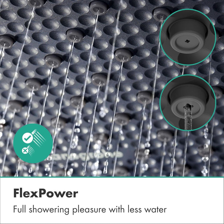 hansgrohe Activera Select S - Duschset mit Duschkopf wassersparend (EcoSmart, 2 Strahlarten), Duschs