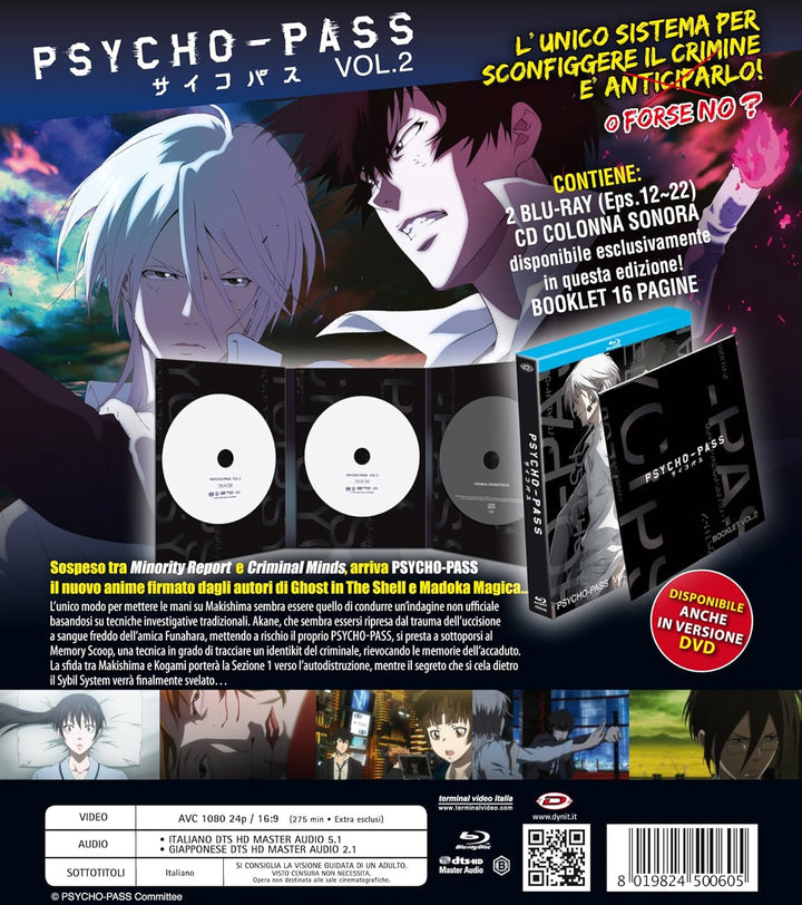 Psycho Pass Box #02 (Eps 12-22) (2 Blu-Ray+Cd) [Import italien]