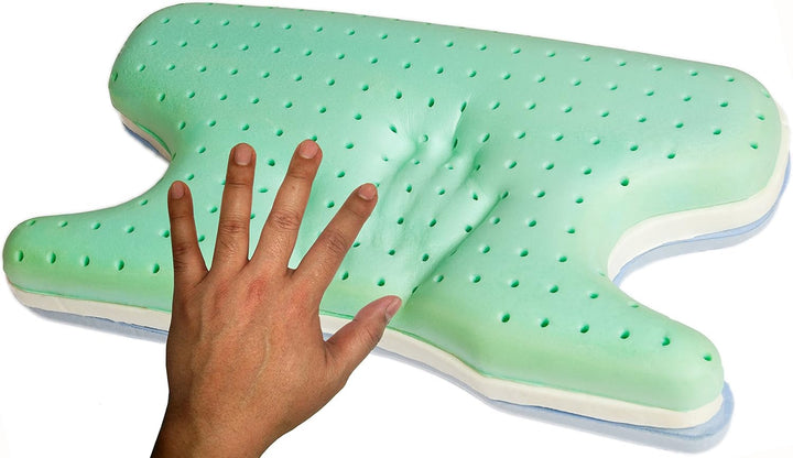 Best in Rest Memory Foam, Gedächtnisschaum, Memory Schaum, CPAP Kissen mit Grüntee-Duft (mittlere Fe