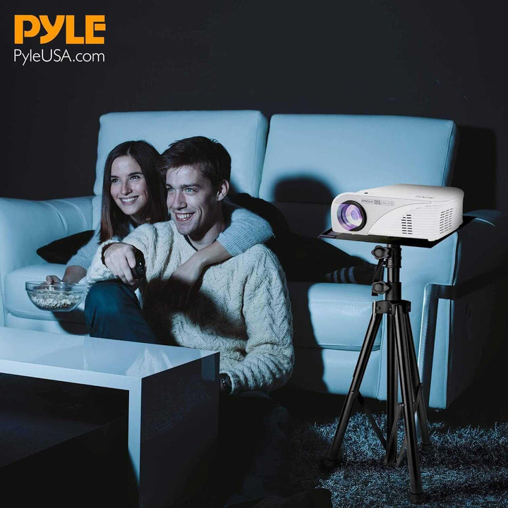 Pyle Beamer Halterung, Projector Ständer – Beamer Ständer Höhenverstellbar 107 bis 139cm, Faltbare B