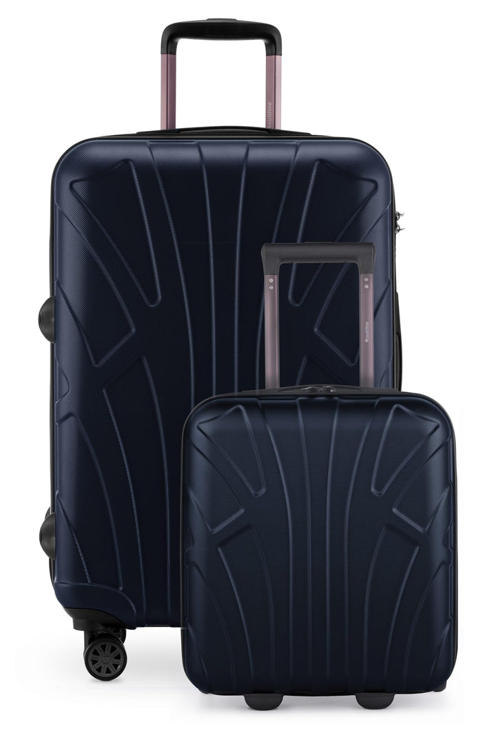 Suitline - 2er Trolley - Koffer Set Grössen Dunkelblau 6er Set S+M, Dunkelblau 6er Set S+M