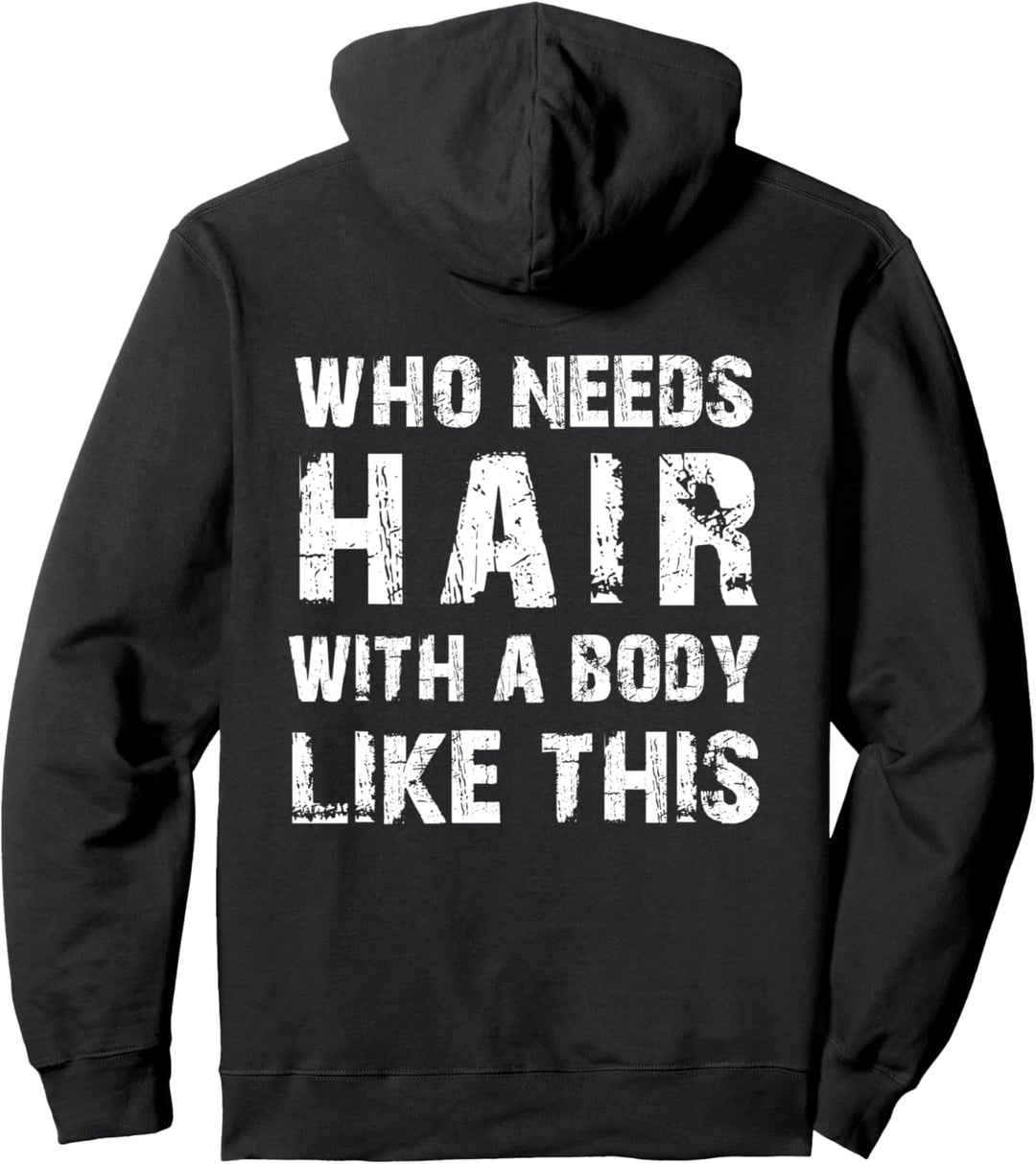 Glatzkopf Glatze Lustiger Spruch Für Glatzenträger Kahlkopf Pullover Hoodie
