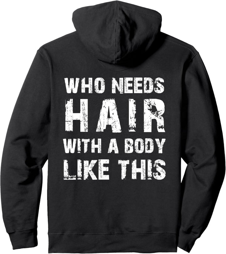 Glatzkopf Glatze Lustiger Spruch Für Glatzenträger Kahlkopf Pullover Hoodie