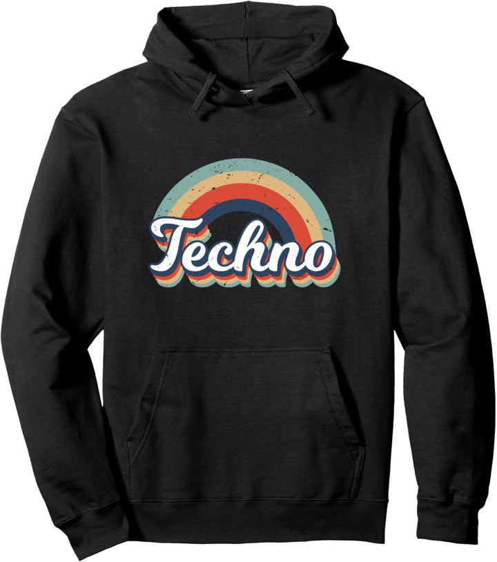 Retro Vintage Techno, EDM Party Elektrohaus Musik Festival Pullover Hoodie