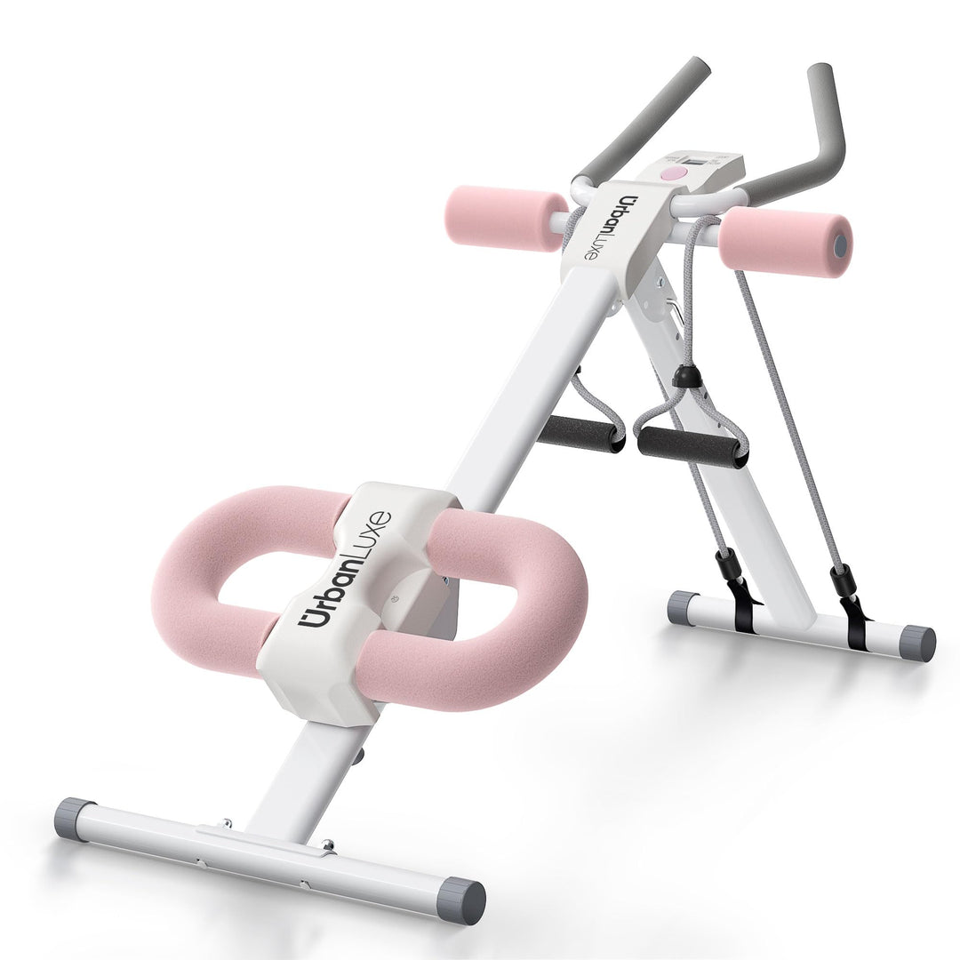 bauchtrainer für zuhause, Verstellbarer Bauchtrainer mit LCD-Monitor, zusammenklappbares Bauchmuskel