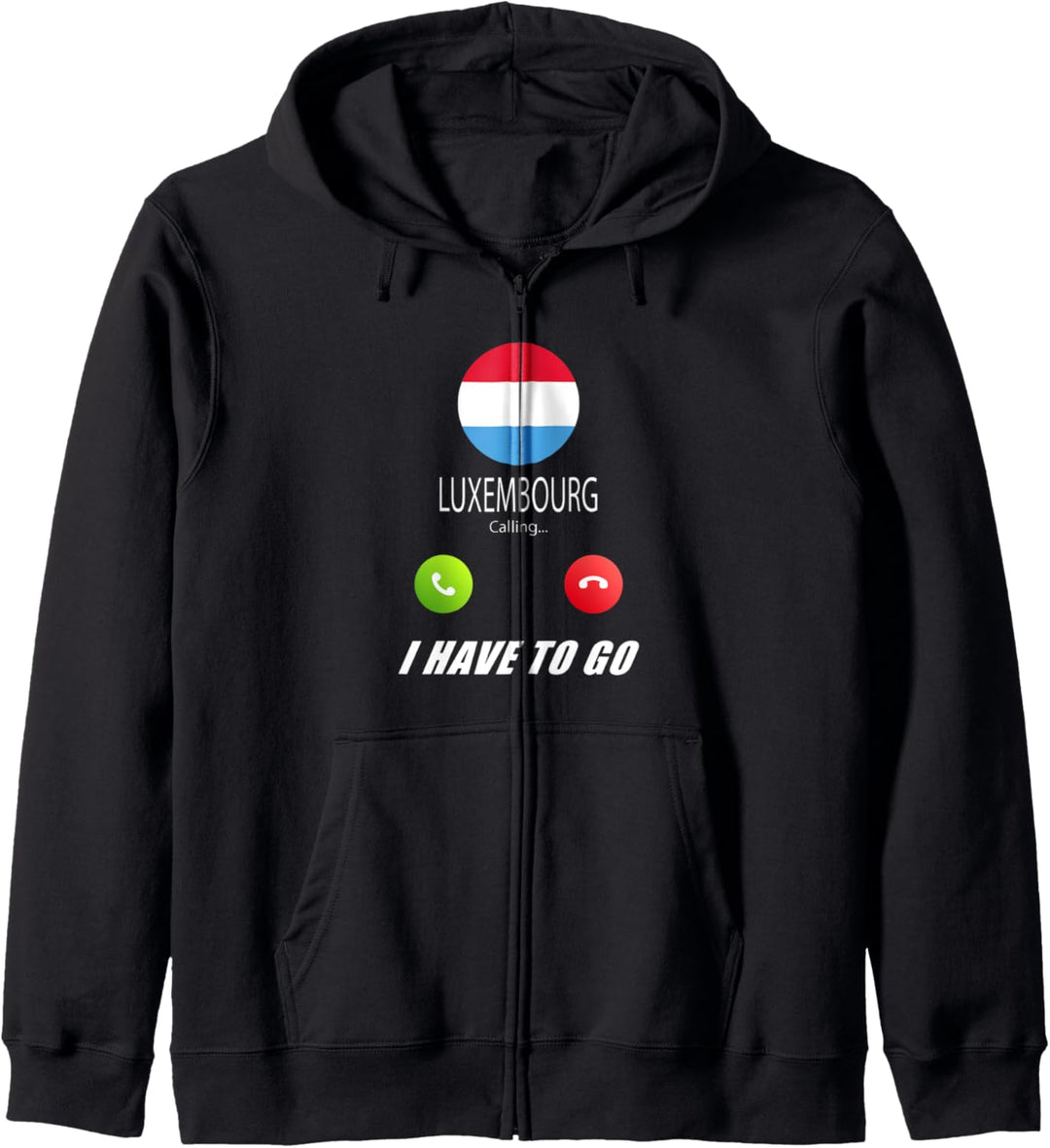 Luxemburg Flagge Souvenir Luxemburg ruft Kapuzenjacke