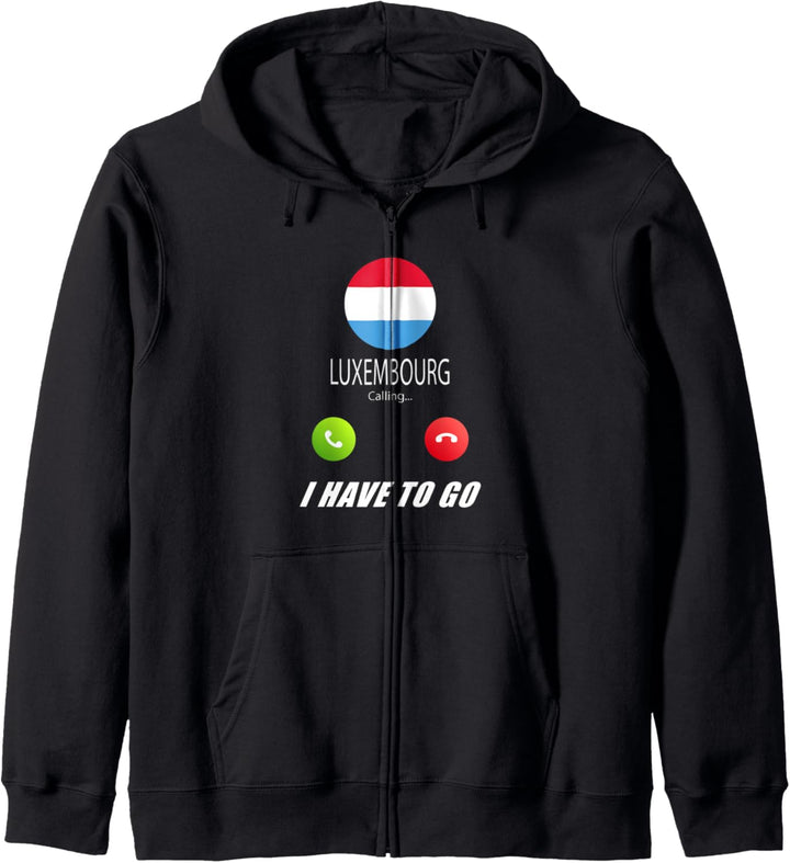 Luxemburg Flagge Souvenir Luxemburg ruft Kapuzenjacke