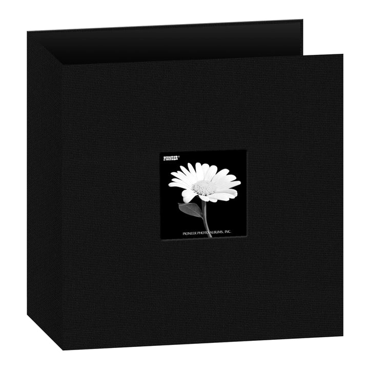 Pioneer 8 1/5,1 cm von 27,9 cm 3 Ring Stoff Rahmen Cover Memory Binder, tief schwarz