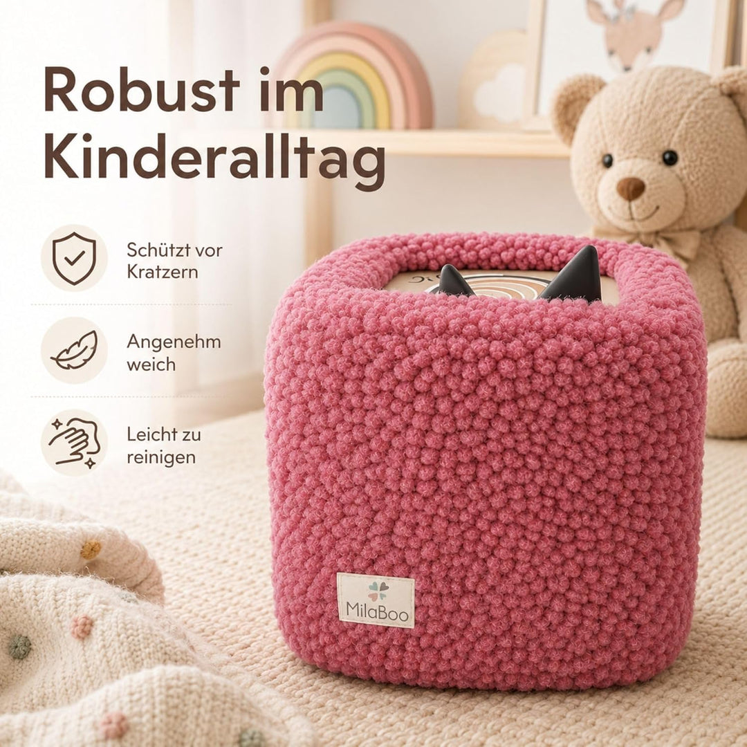 hochwertiger Teddybezug für Toniebox 1 und 2 – Handgefertigt in Deutschland, mit weichem Teddystoff,