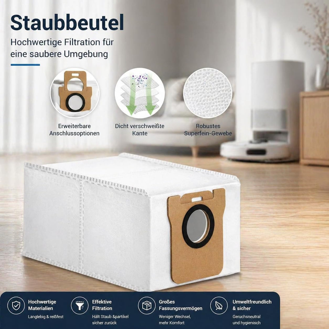 21 Stück Zubehörset für Xiaomi Robot Vacuum X20+ / X10+ Saugroboter, Ersatzteile 1 Hauptbürste 6 Sta