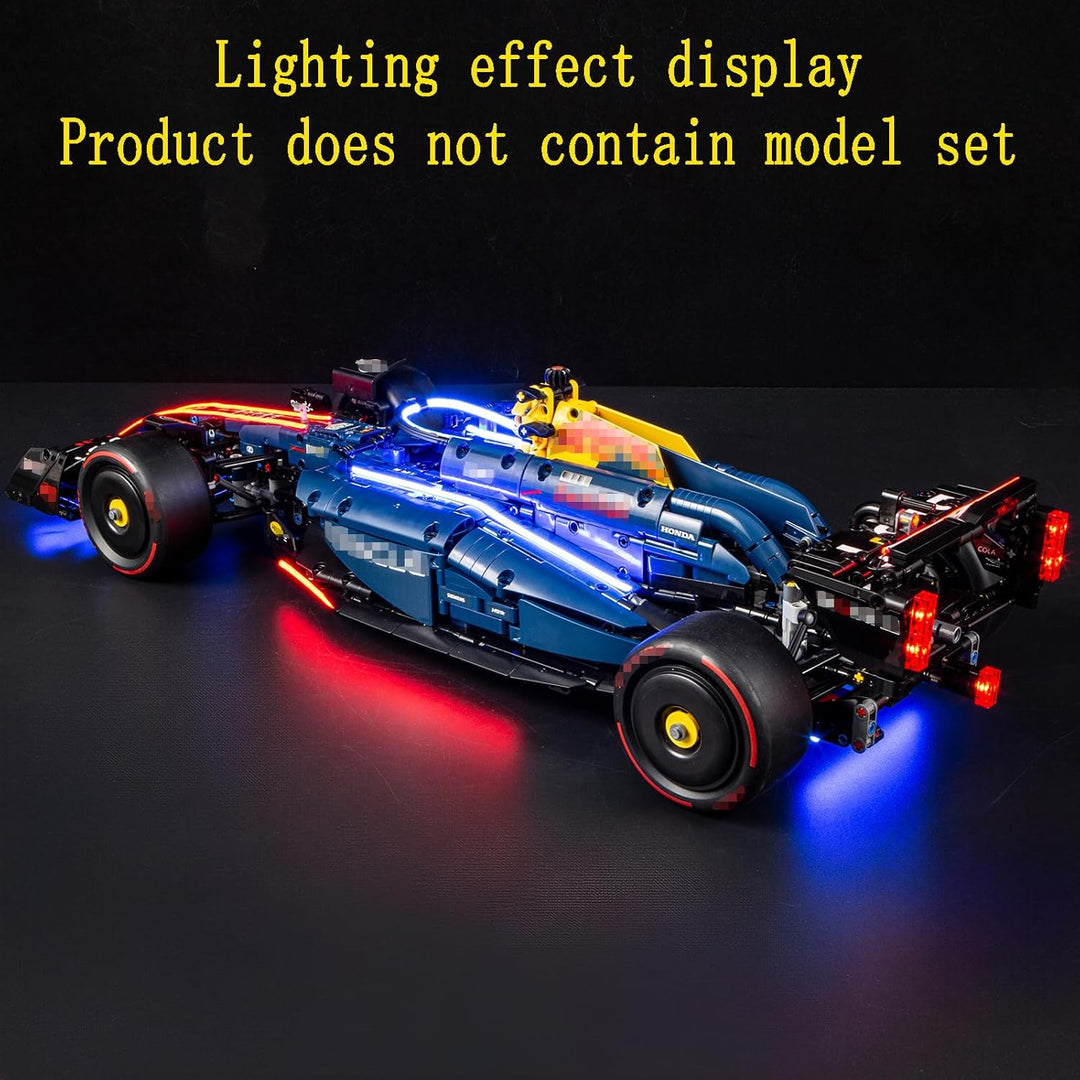 GEAMENT LED Licht-Set Kompatibel mit Lego Oracle Red Bull Racing RB20 F1 Rennauto Technic 42206 Baus
