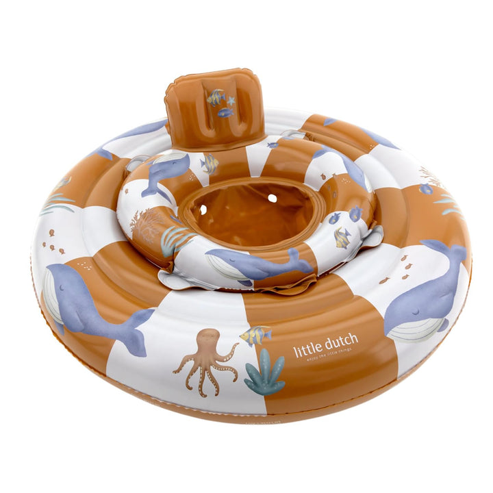 Little Dutch Baby Schwimmsitz - Schwimmring - Schwimmhilfe - Aufblasbar - für Jungen ab 6 Monaten -