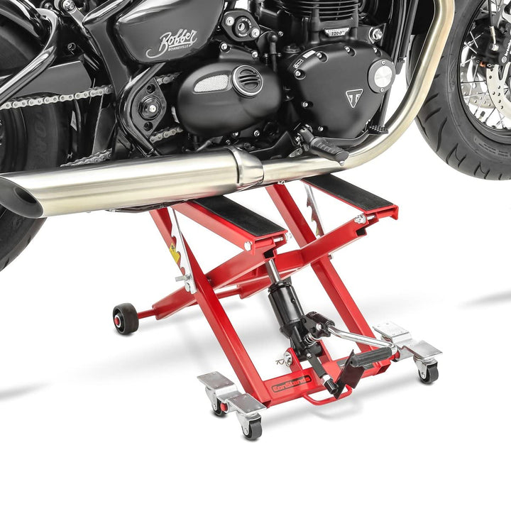 ConStands - Motorrad Hebebühne für Chopper/Custombike Hydraulisch XL kg Rot CB58042