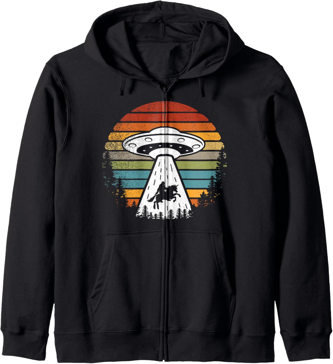 Bigfoot Alien Unicorn Sasquatch UFO Kapuzenjacke