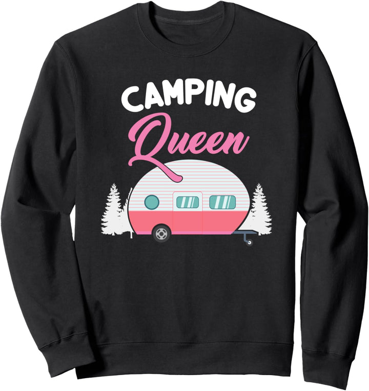 Camping Queen - Lustiges Camperin Geschenk - Camping Königin Sweatshirt