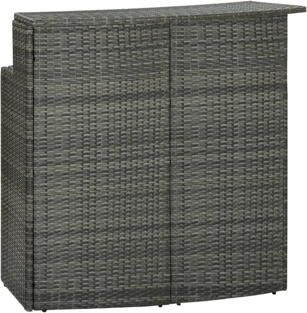 Susany Gartenbar Set 4-TLG. mit Kissen Theke Bar Tresen Gartentheke Bartisch Stehtisch Barhocker Bar