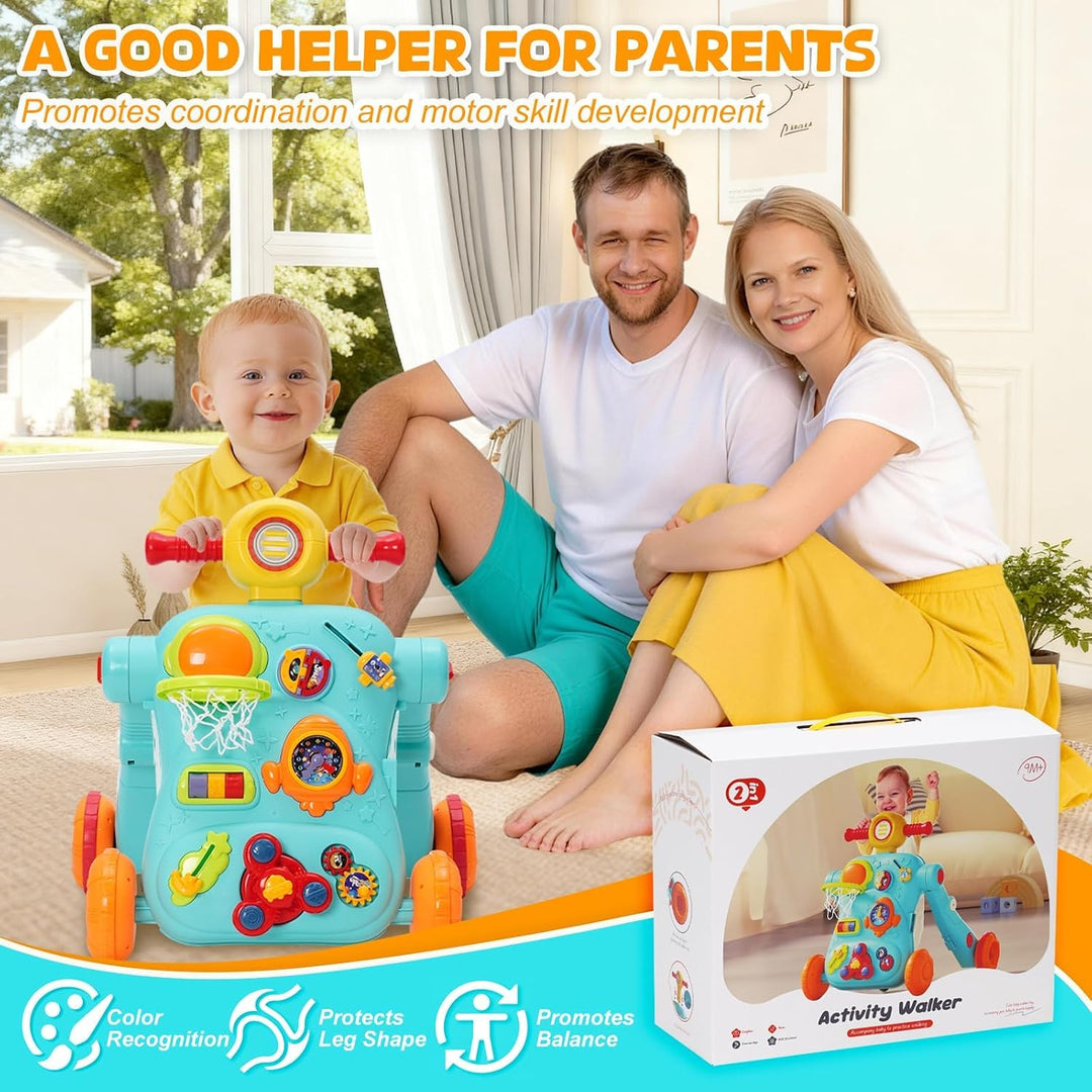 Baby Lauflernhilfe,3-in-1 Lauflernwagen mit Verstellbare Geschwindigkeit, 2 Höhenverstellbar,Gehfrei