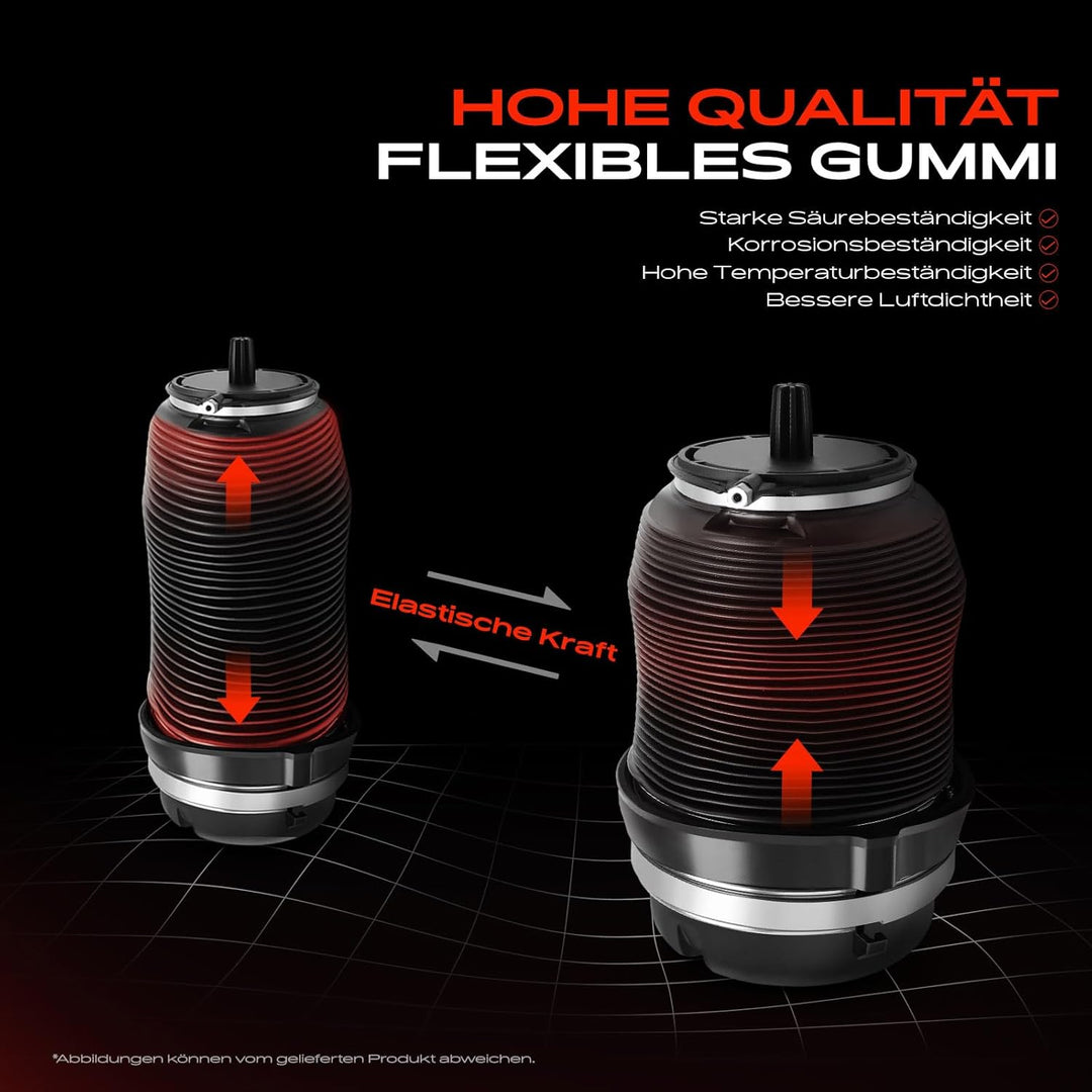 Frankberg 1x Luftfederung Luftfeder Luftfederbälge Hinterachse Links oder Rechts Kompatibel mit Gran