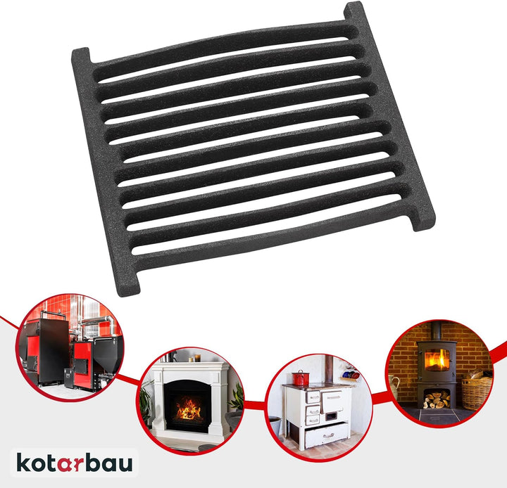 KOTARBAU Kaminrost 23 x 20 cm Kaminofen Ascherost Tafelrost Rost Ofengitter Kamin Ersatzteile Zubehö