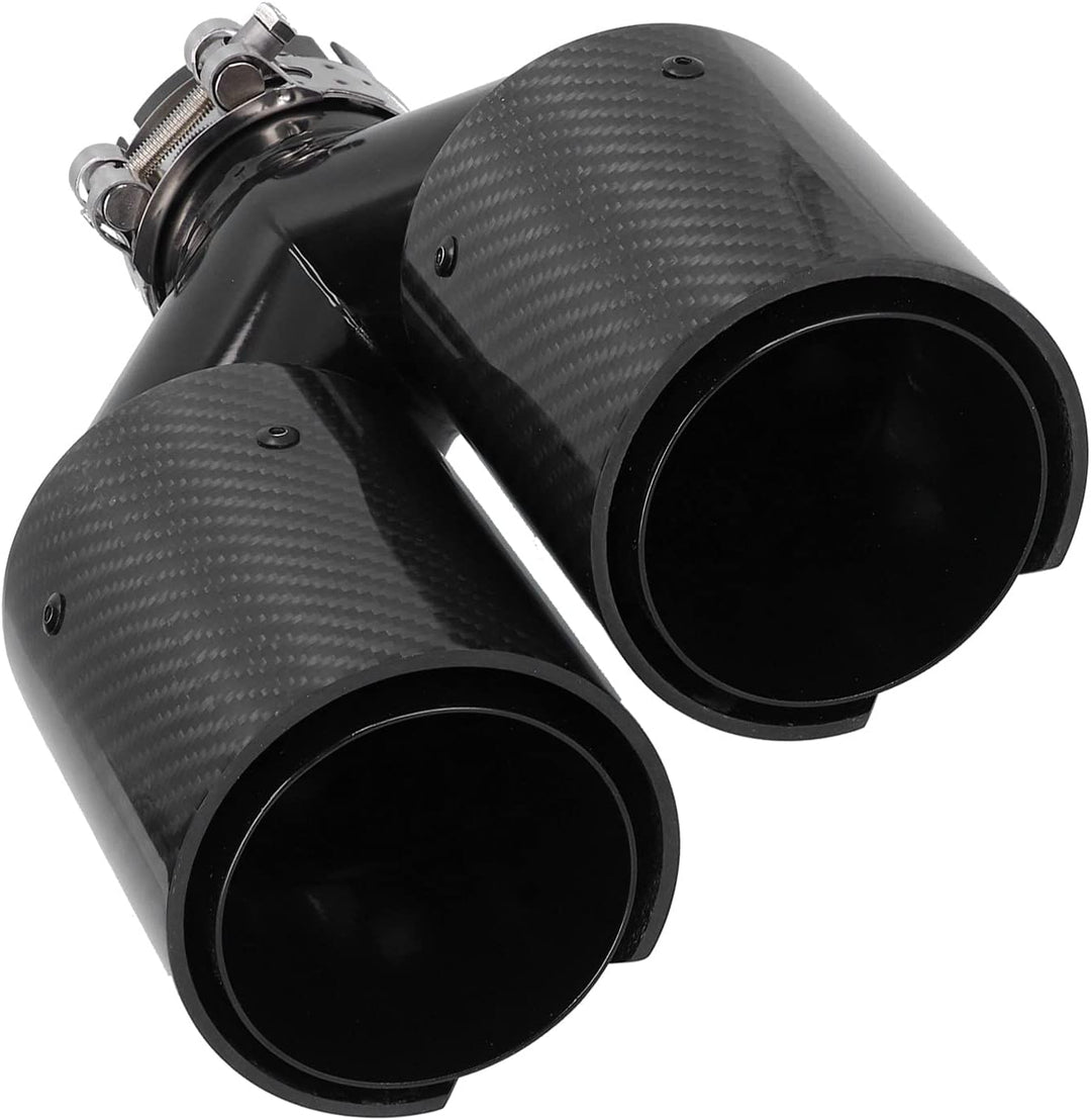 Exhaust Dual Tips 2.24-60 Mm Auto Endrohr,Carbon Car Dual Auspuff Endrohr M Performance Endrohr Univ