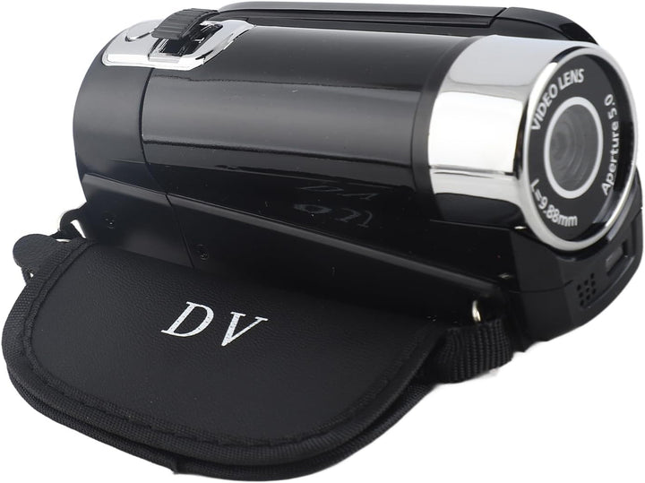 VBESTLIFE Full HD 270 ° Rotation 720P 16X High Definition Digital Camcorder Video DV Kamera(schwarz)