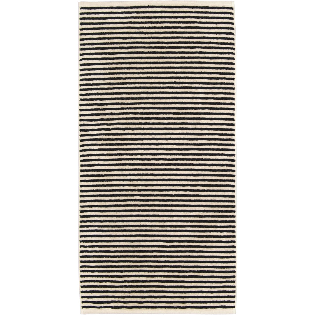 CAWÖ Home Handtücher Natural Streifen 6216 Natur-schwarz - 39 Duschtuch 80x150 cm, Duschtuch 80x150