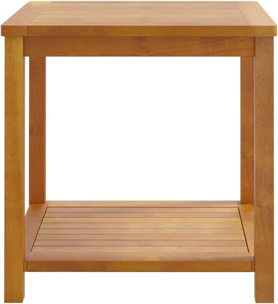 vidaXL Beistelltisch aus Akazienholz, geölt, für Garten, Terrasse, Veranda, Möbel