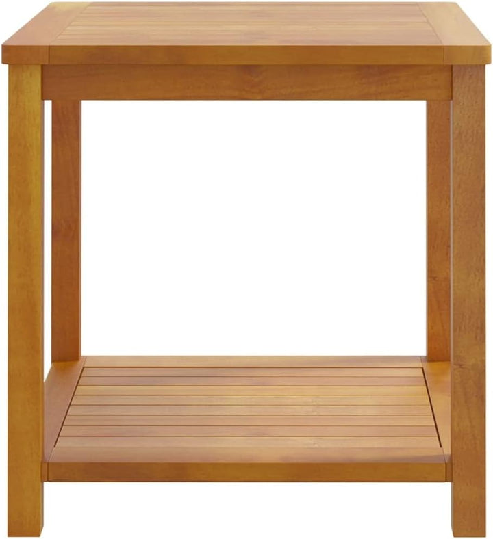 vidaXL Beistelltisch aus Akazienholz, geölt, für Garten, Terrasse, Veranda, Möbel