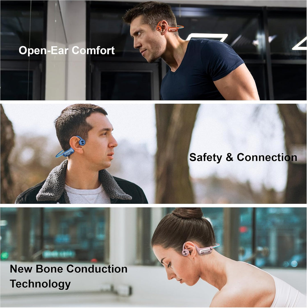 Bluetooth 5.3 Kopfhörer, Knochenleitung, Schwimmen, IP68, wasserdicht, MP3 Speicher 32G, für Sport,