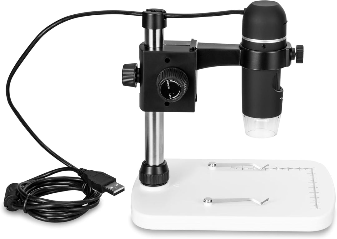 SMART DiProgress HOOKE USB5 5MPX Digitales Mikroskop mit Tisch - Vergrösserung 10X-200X Zoom