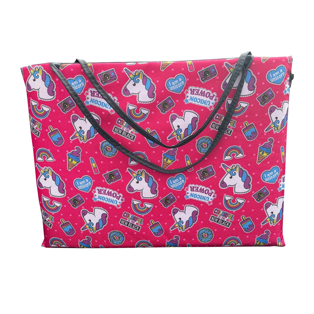 FORTISLINE Strandmatratze Klappmatratze Tragetasche 2 W420 168cm x 57cm (10. Einhorn), 10. Einhorn