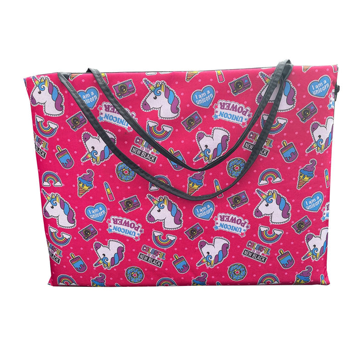 FORTISLINE Strandmatratze Klappmatratze Tragetasche 2 W420 168cm x 57cm (10. Einhorn), 10. Einhorn