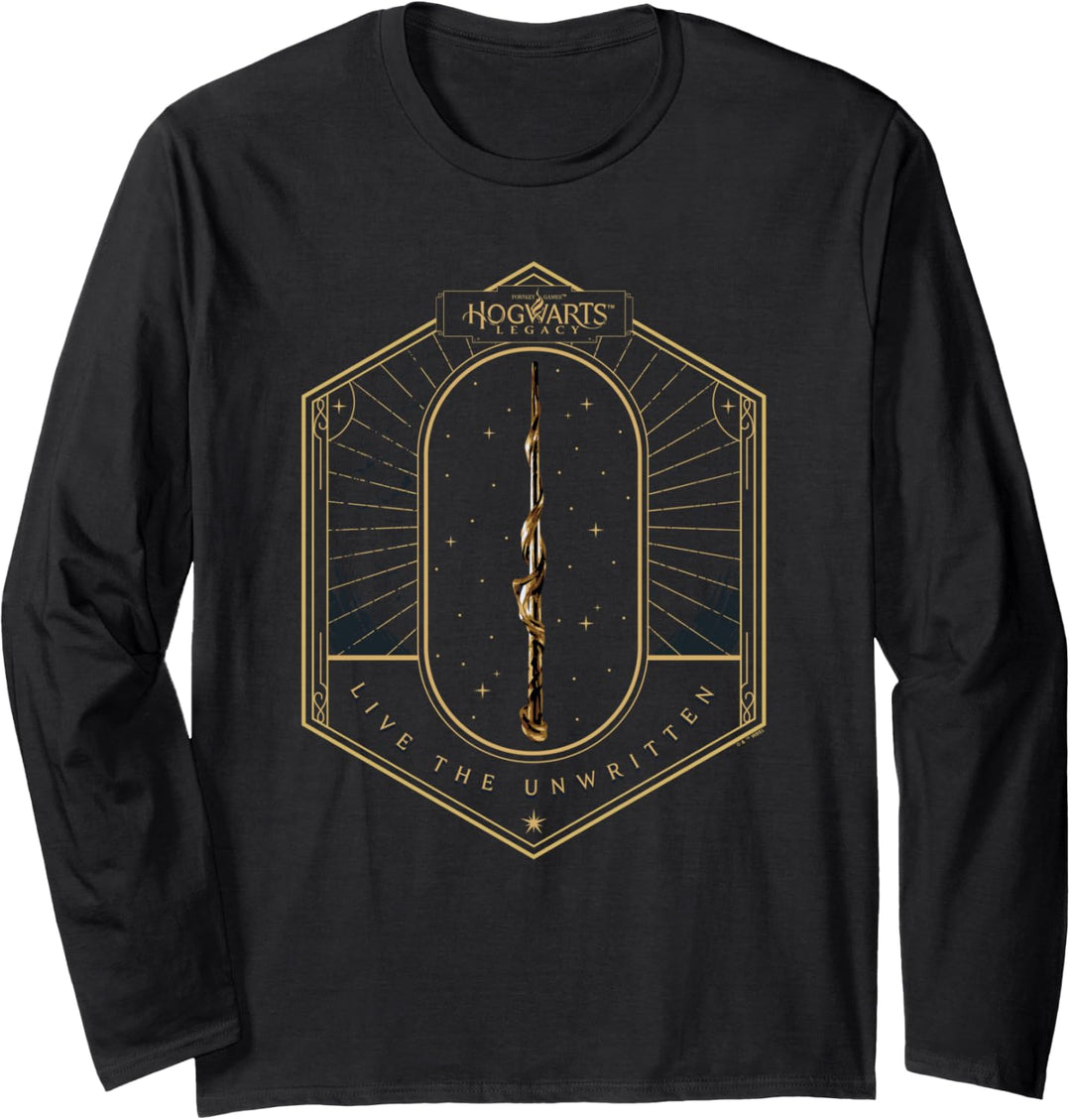 Harry Potter Hogwarts Legacy Wand, Live The Unwritten Langarmshirt