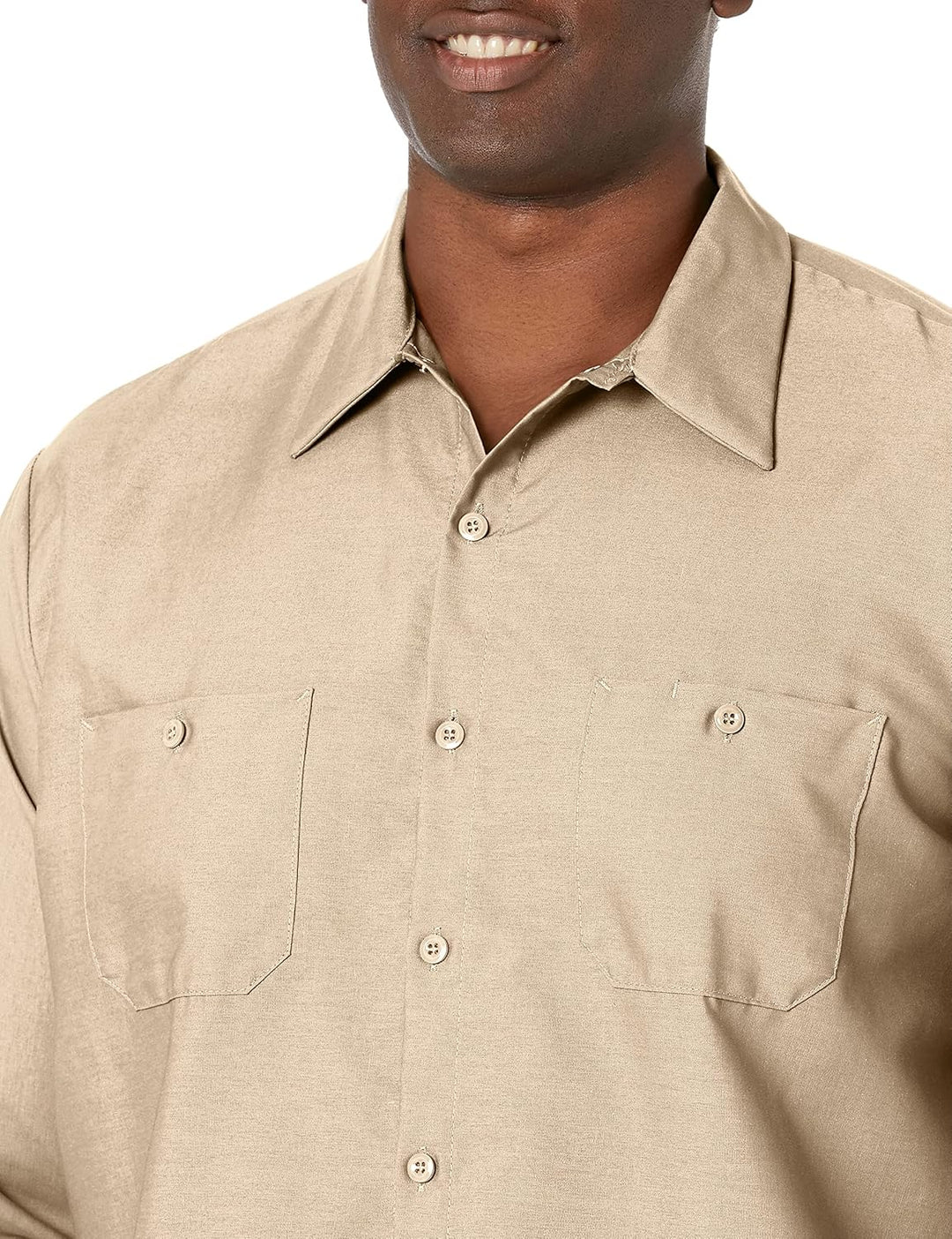 Red Kap Herren Industrial Work Shirt, Regular Fit, Long Sleeve Button-Down-Arbeitshemd Small - 5 Pac