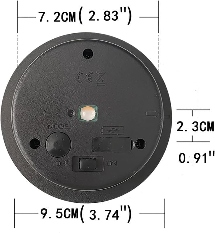 YJFWAL Ersatzteile für Solarleuchten, 8 Farben optional, 9,5 cm Durchmesser, 10 Lumen, LED Laternen,