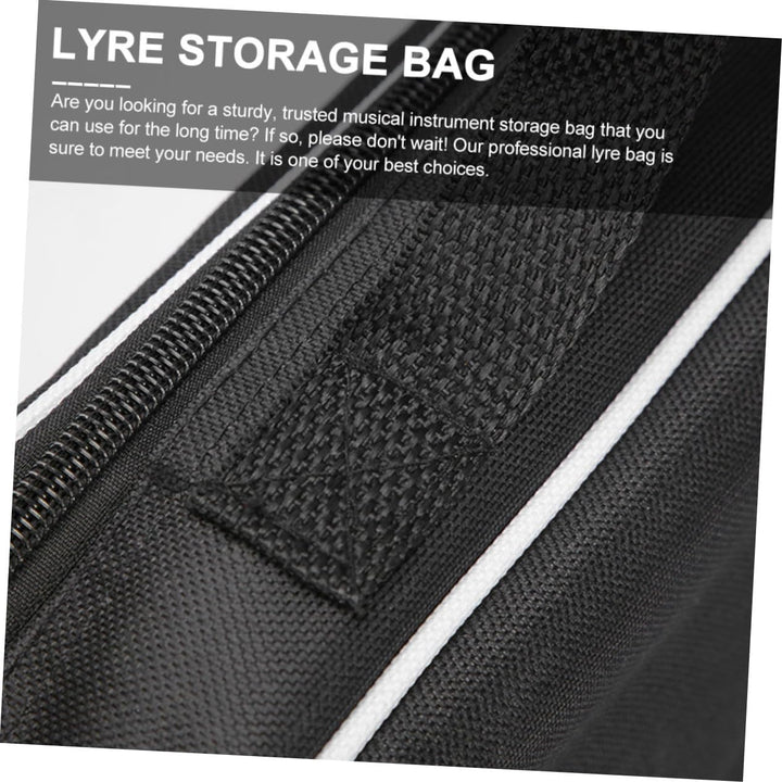 HEMOTON Dicke Polyester Lyre Bag Handtasche Instrumententasche Wasserabweisend Staubschutz Praktisch