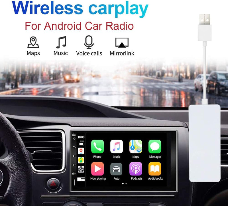 YUNTX Wireless USB Android Auto CarPlay Dongle für Android Autoradio für Apple iOS und Android,mirro