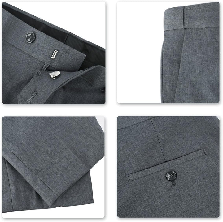 YOUTHUP Herren Anzug Slim Fit 3 Teilig Anzüge für Hochzeit Business Herrenanzug Sakko Anzughose West