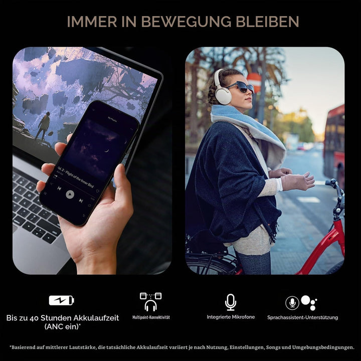 CREATIVE Zen Hybrid SXFI Kabellose Over-Ear-Kopfhörer mit Super X-Fi-Technologie, adaptiver hybrider