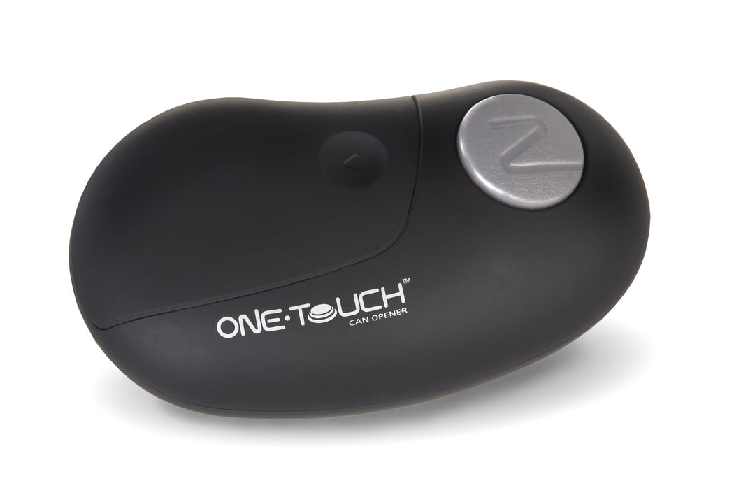 Culinare One Touch Elektrischer Dosenöffner, Schwarz, Kunststoff/Edelstahl, Konservenöffner mit Star