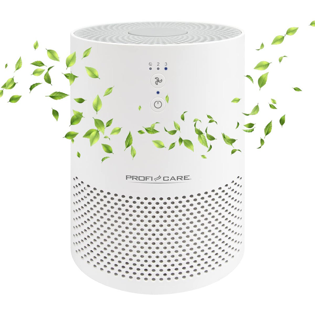 ProfiCare Luftreiniger leise, Air Purifier, Luftreiniger Allergiker gegen Staub, Pollen, Nikotin uvm