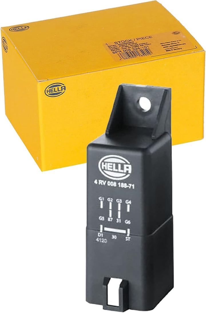 HELLA 4RV 008 188-711 Steuergerät, Glühzeit - 12V - 9-polig - nachglühfähig - Zylinderanzahl: 4