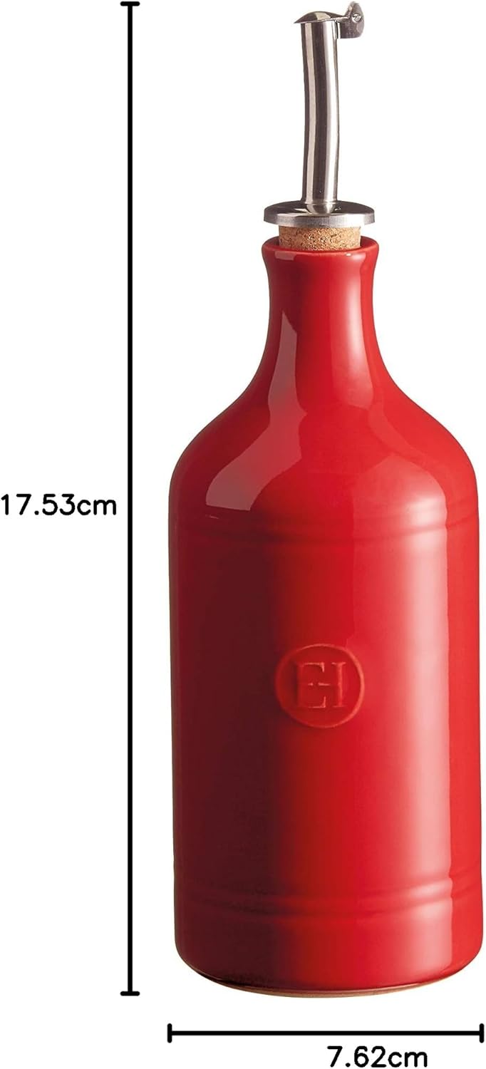 Olie/azijnfles 0.45 Ltr Emile Henry 0215-34 Grand Cru Rot, Rot