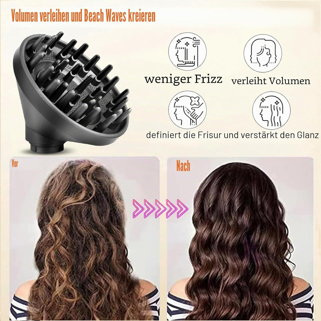 Chuancheng Diffusordüse für Dyson für Airwrap HS05 HS03 HS01, Haartrockner-Diffusordüse, umwandelbar