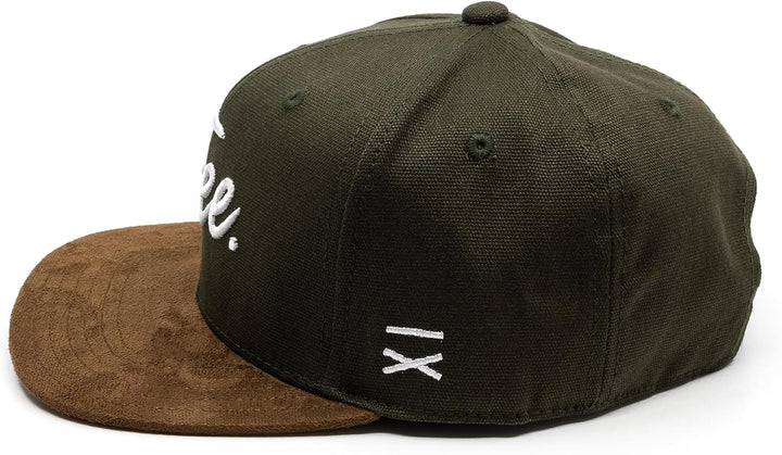 Hand und Feuer Snapback Cap Free Dunkelgrün Canvas One Size