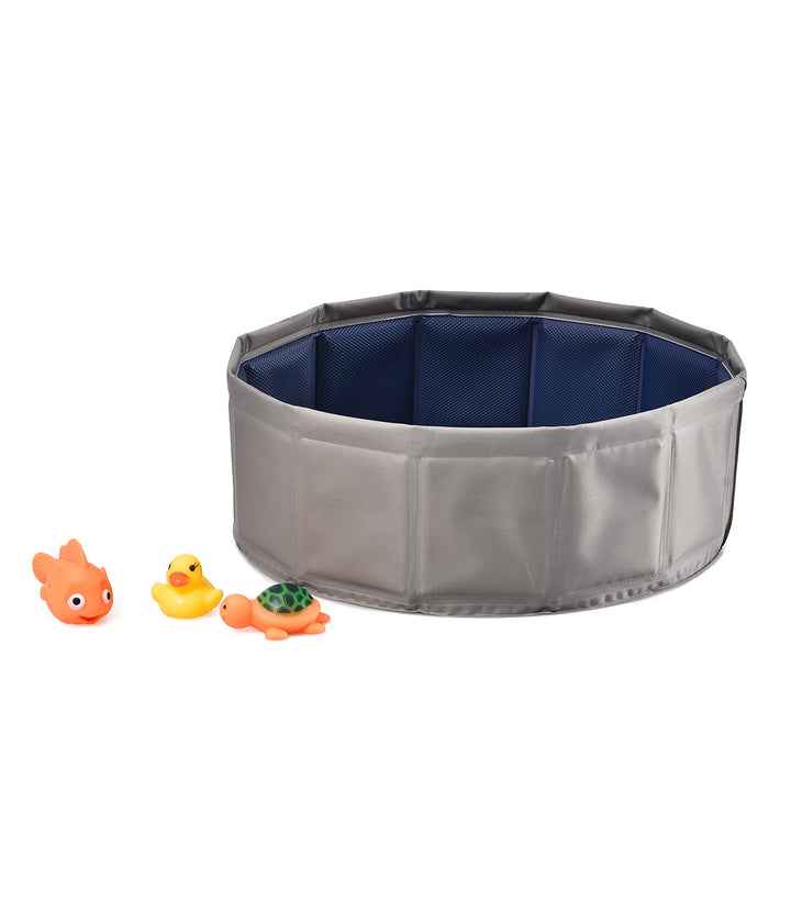 Dehner Lieblinge Katzenpool Water Games, Ø 30 cm, Höhe 10 cm, Kunststoff, grau/blau Keine Angabe, Ke