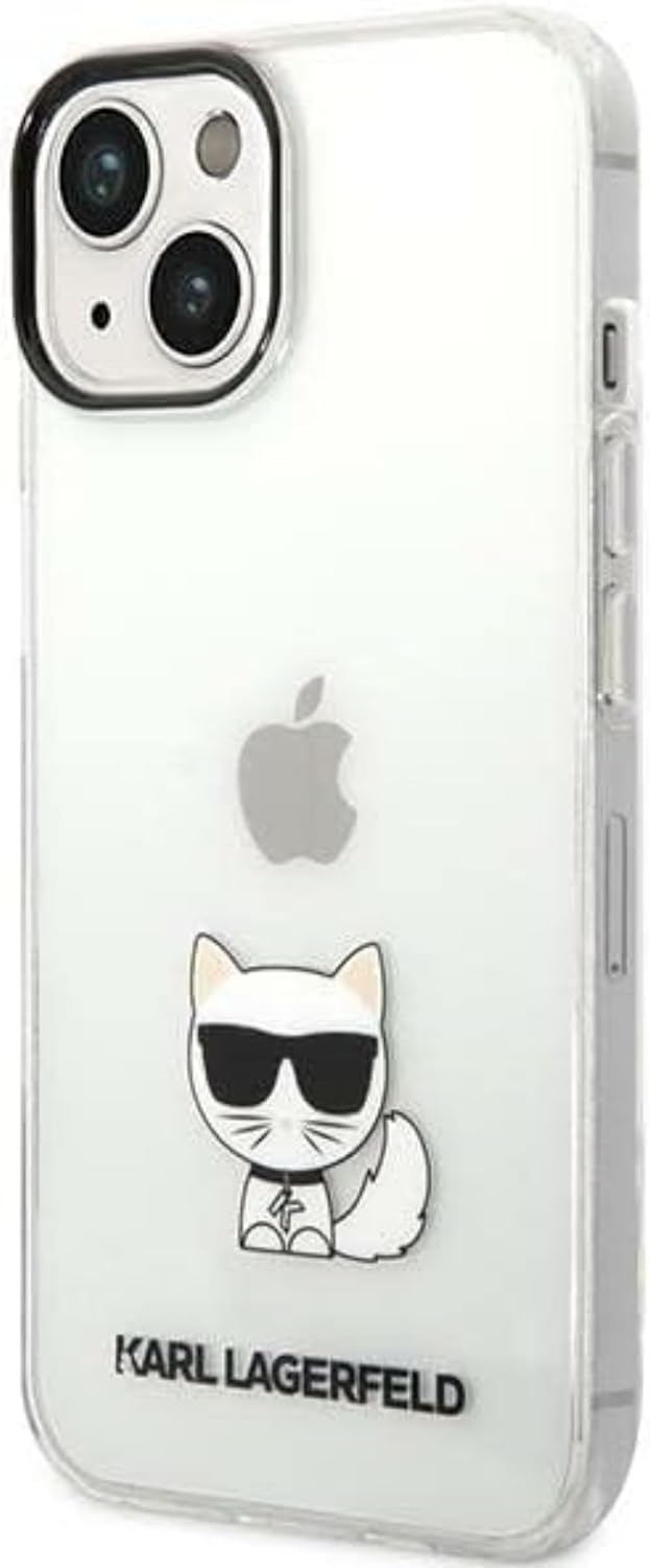 KARL LAGERFELD KLHCP14MCTTR hülle für iPhone 14 Plus 6,7" hardcase transparent Choupette Body
