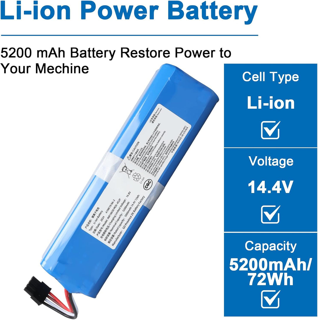 5200mAh Neuer Staubsauger-Akku,Ersatz für Eufy RoboVac L70 Hybrid,L10,T2190,T2190G21, Eufy 360 S9, E